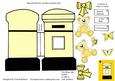 'special Delivery' Shaped Postbox in Lemon