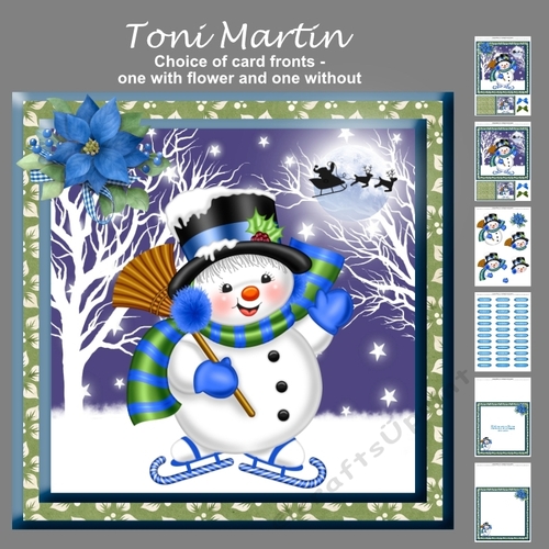 Snowman christmas mini kit & decoupage