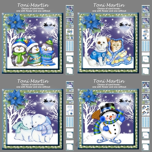 Merry Christmas bumper kit  - Decoupage & Inserts