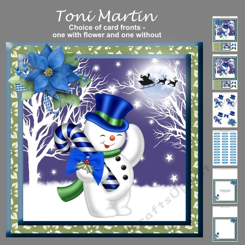 Mr Snowman christmas mini kit & decoupage