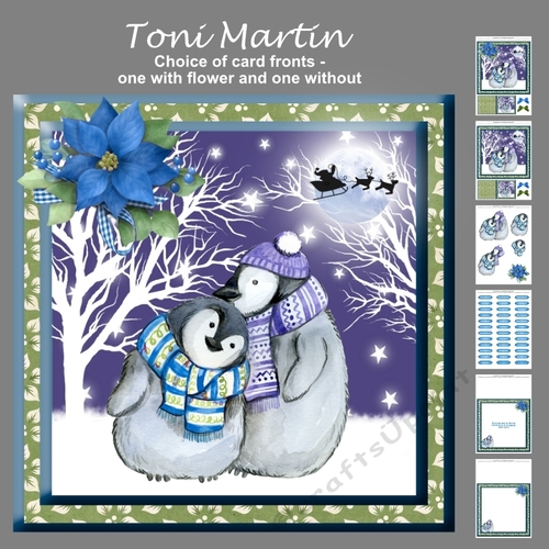 Penguins christmas mini kit & decoupage