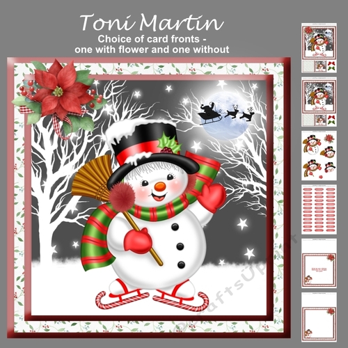 Snowman christmas mini kit & decoupage