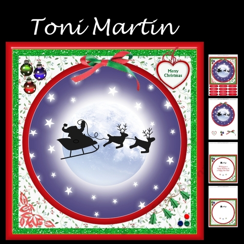 Christmas Sleigh Mini Kit & Decoupage