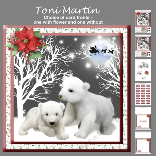 Fluffy bears christmas mini kit & decoupage