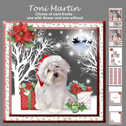 Sweet puppy christmas mini kit & decoupage