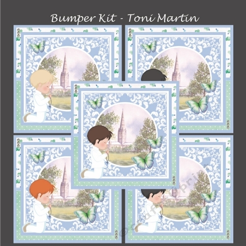 First Holy Communion Boys bumper kit - Decoupage & Inserts