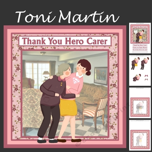 Thank You Hero Carer - Mini Kit & Decoupage