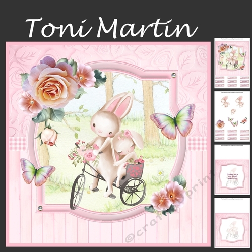 Sweet Bunnies Decoupage Mini Kit