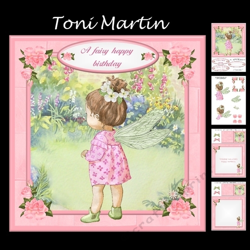 A Fairy Happy Birthday Card Mini Kit & Decoupage 3