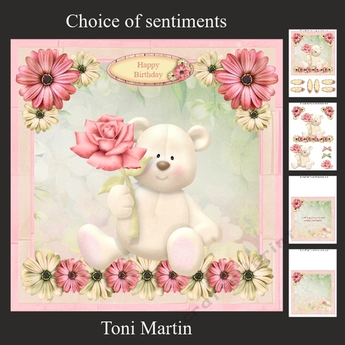 Beary Happy Birthday Decoupage Mini Kit