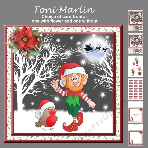 Elf & friend christmas mini kit & decoupage