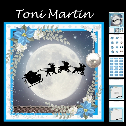Christmas sleigh mini kit & decoupage 2