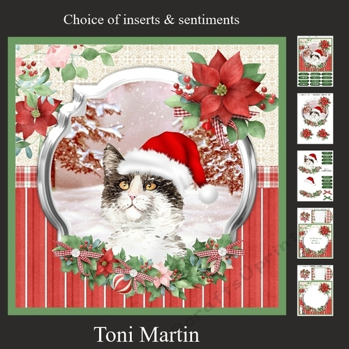 Purrfect Christmas Decoupage Mini Kit 2