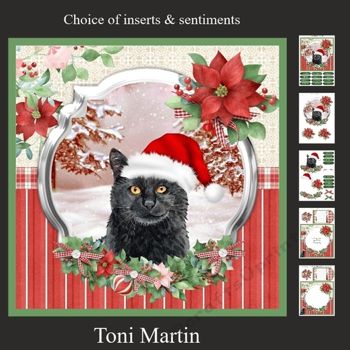 Purrfect Christmas Decoupage Mini Kit 4