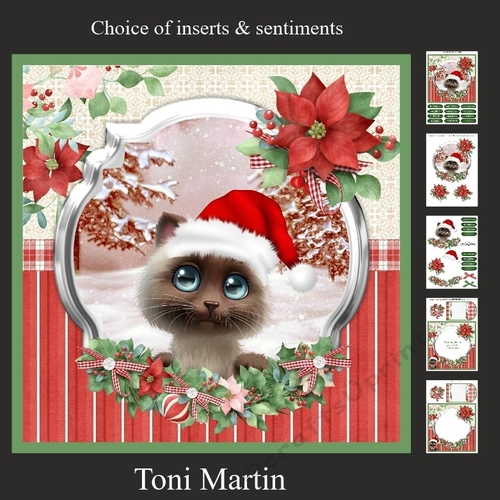 Purrfect Christmas Decoupage Mini Kit 5