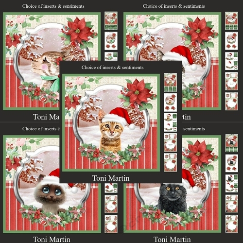 Purrfect Christmas Bumper Kit - Decoupage & Inserts