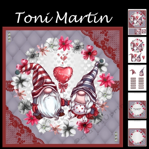 Gnome Couple Decoupage Mini Kit