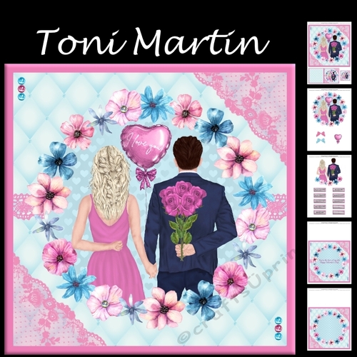 Romantic Couple Decoupage Mini Kit