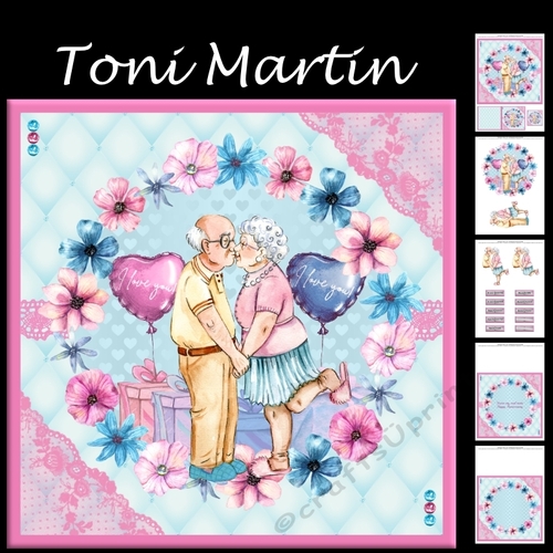 Kisses For My Love Decoupage Mini Kit