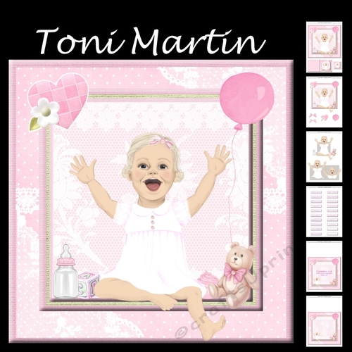 Baby Girl Decoupage Mini Kit