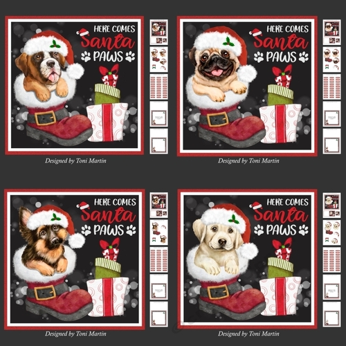 Christmas Puppies Santa Paws Bumper Kit