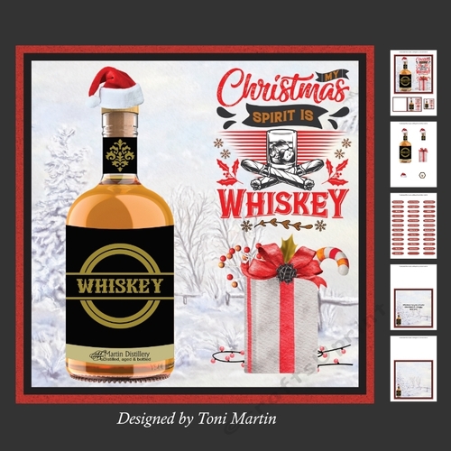 Christmas Whiskey Card Mini Kit 7x7
