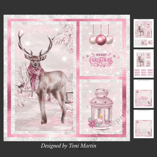 Christmas Deer Card Mini Kit 7x7