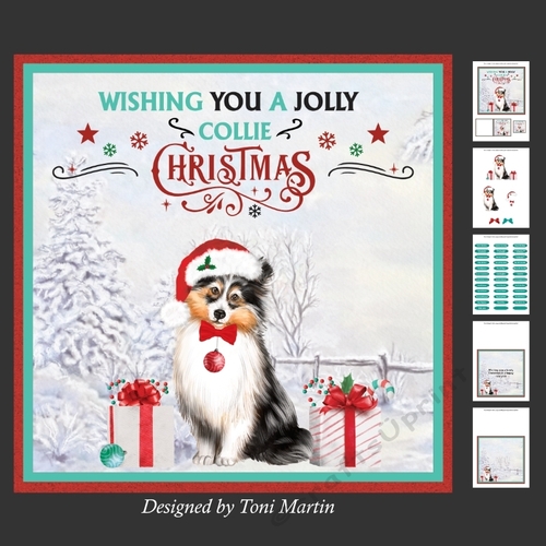 Jolly Collie Christmas Mini Kit 7x7