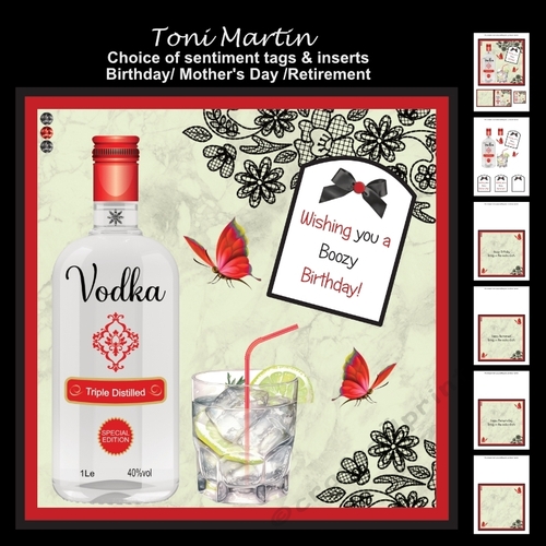 Vodka Decoupage Card Mini Kit 7x7
