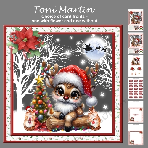 Christmas scene decoupage mini kit