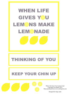 Thinking of You - When Life Gives You Lemons Make Lemonade
