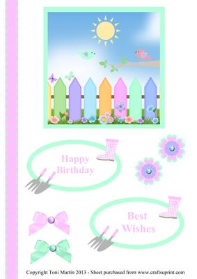Gardening Topper Card