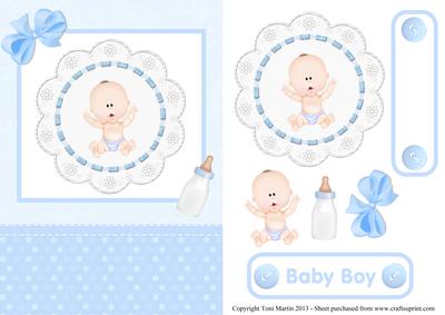 New Baby Boy Lace Design