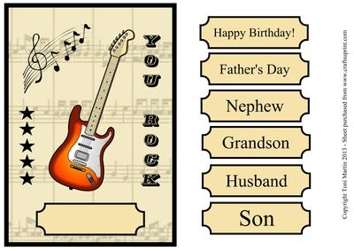 You Rock Guitar Card