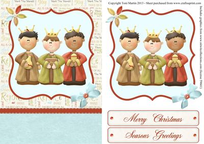Three Wisemen / Kings Christmas Nativity Card