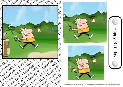 Golf Card Front with Pyramage
