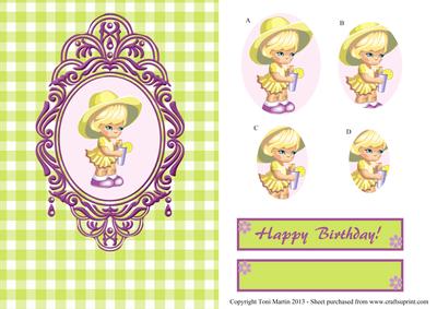 Lemonade Girl Swag Frame Pyramage Design