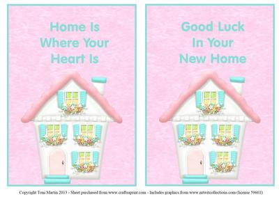Sweet Country Cottage Card Fronts / Toppers