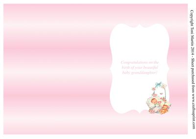 Baby Girl Pyramage Insert - Granddaughter