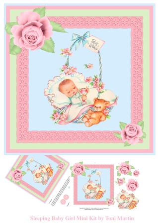 Sleeping Baby Girl Mini Kit