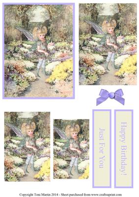 Fairy in the Garden Pyramage Card Design