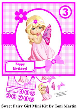 Sweet Fairy Girl Mini Kit & Decoupage