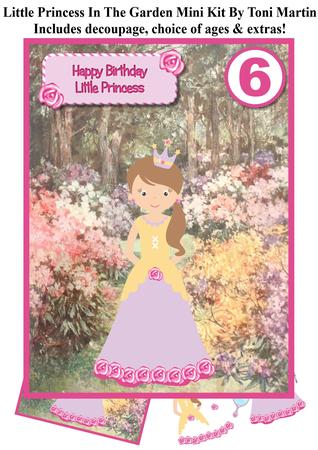 Little Princess in the Garden Mini Kit, Decoupage & Age