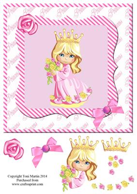 Little Princess Topper & Decoupage