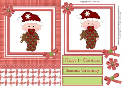 Baby's First Christmas Topper & Decoupage