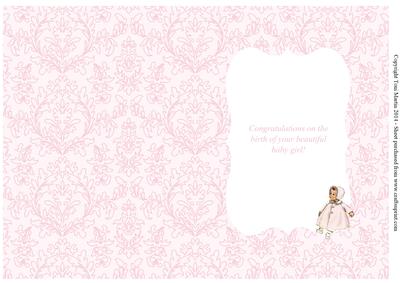 New Baby Girl Insert