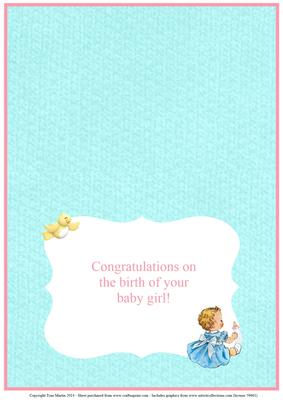 New Baby Girl Insert