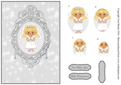 First Holy Communion Girl Topper & Pyramage