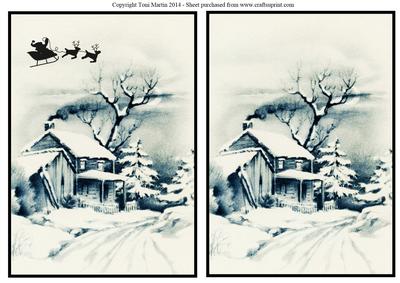 Christmas Winter Scene Toppers
