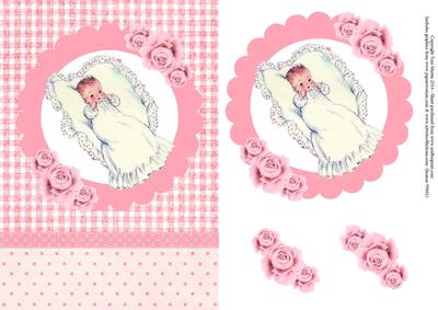 Sweet Baby Girl Topper & Decoupage